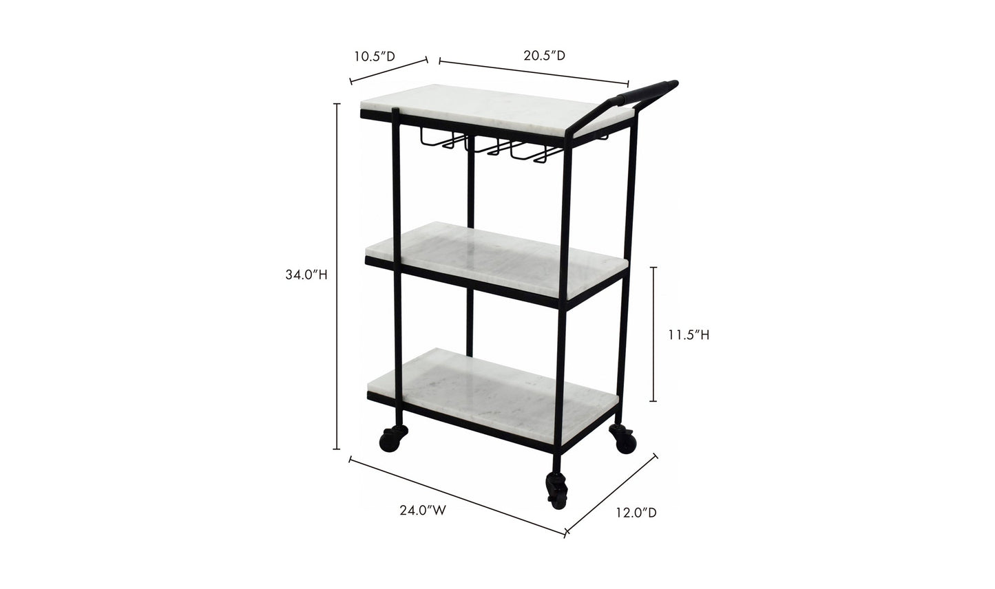 Carrello bar aperto dopo l'orario di chiusura