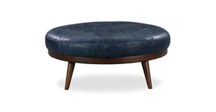 Pouf in pelle Gio