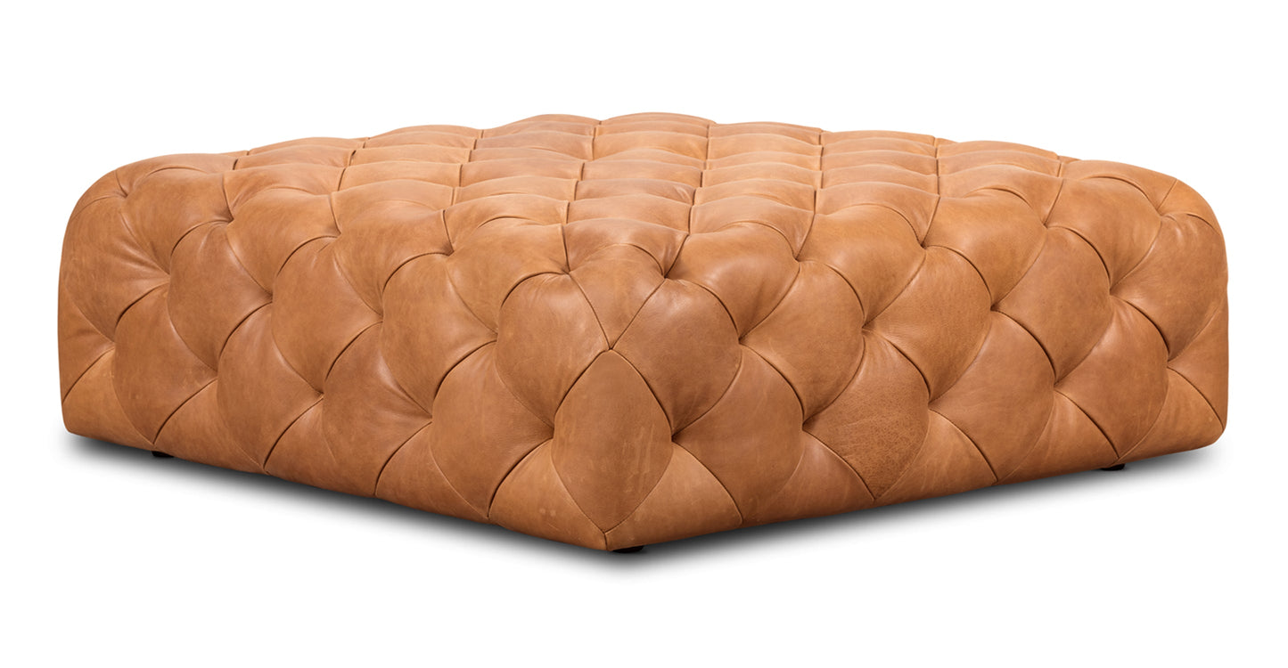 Pouf in pelle di Torino