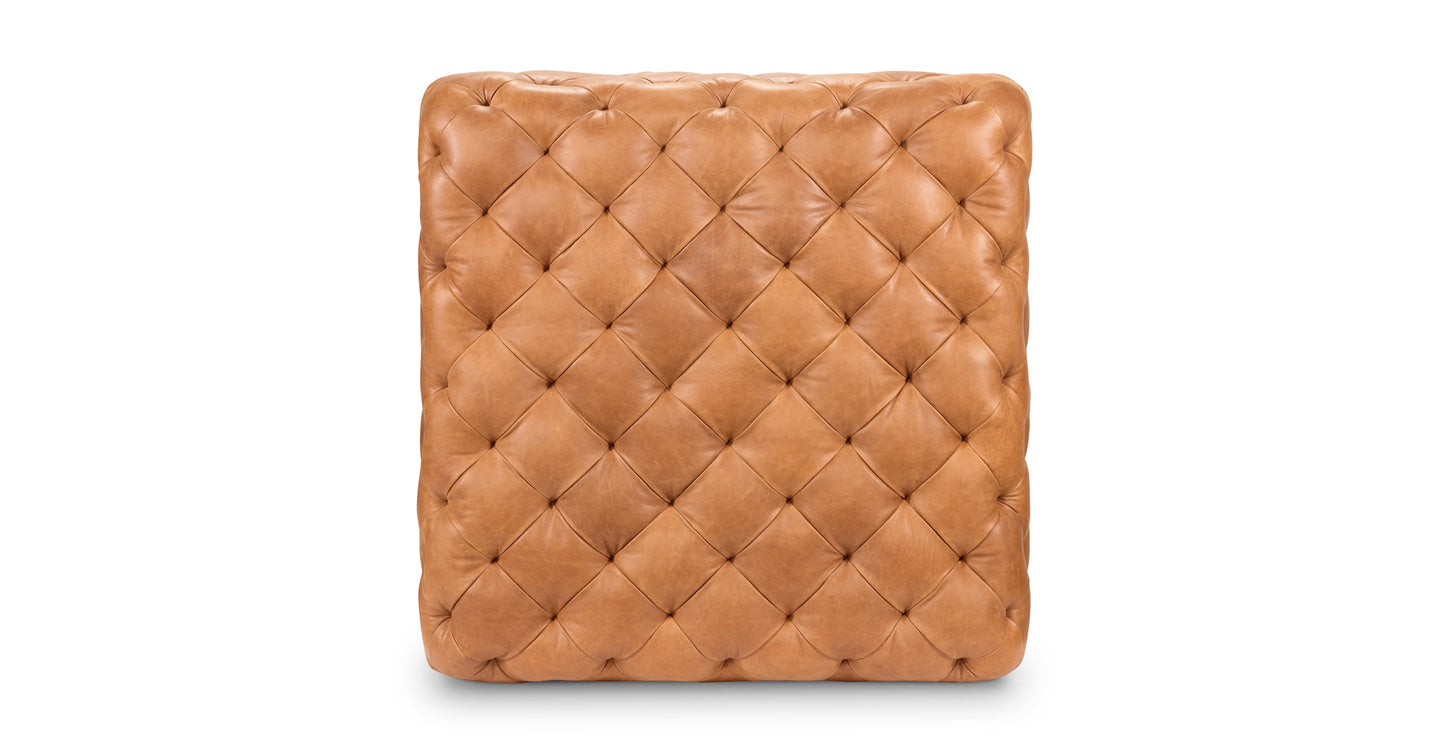 Pouf in pelle di Torino