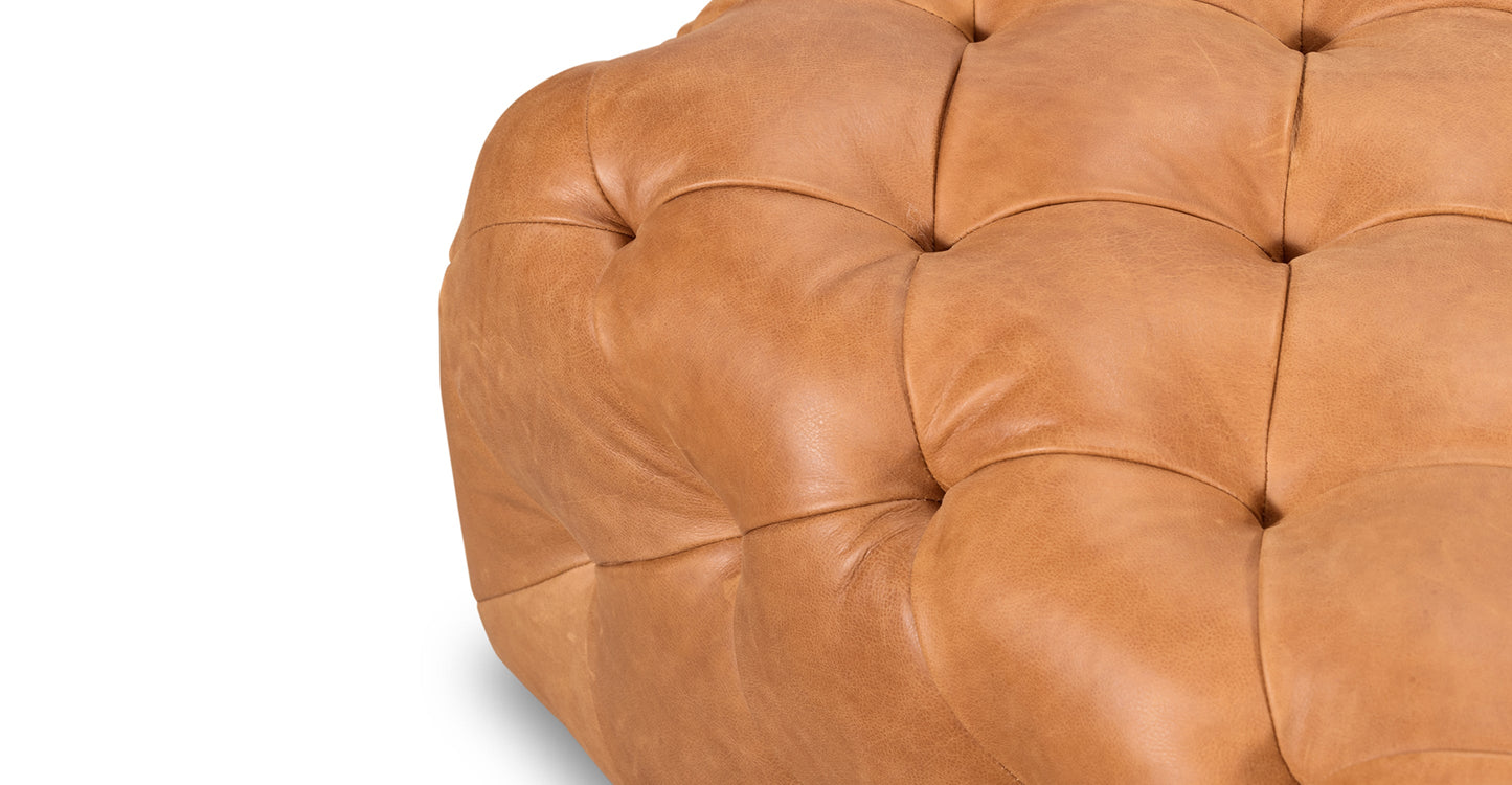 Pouf in pelle di Torino