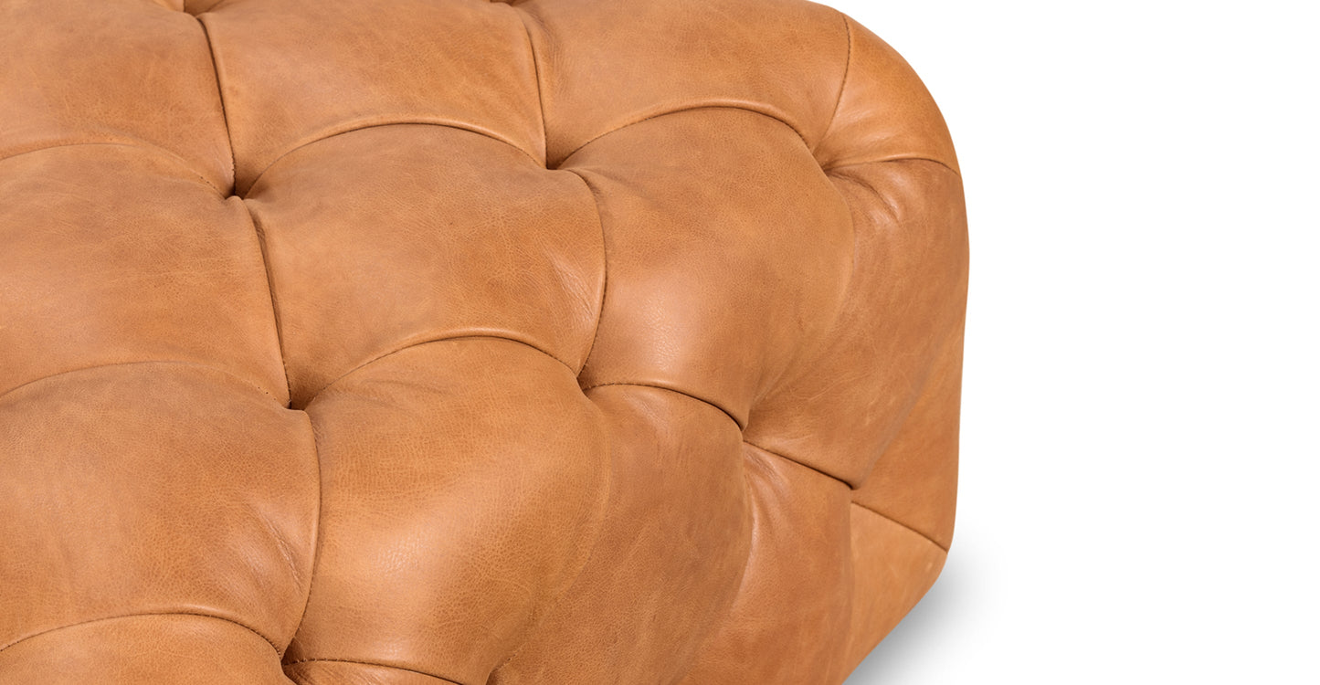 Pouf in pelle di Torino