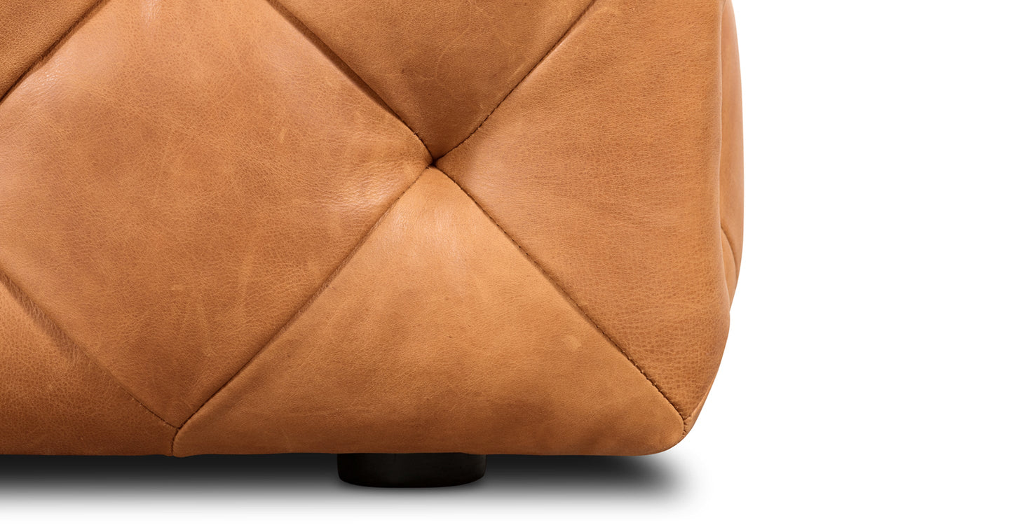 Pouf in pelle di Torino