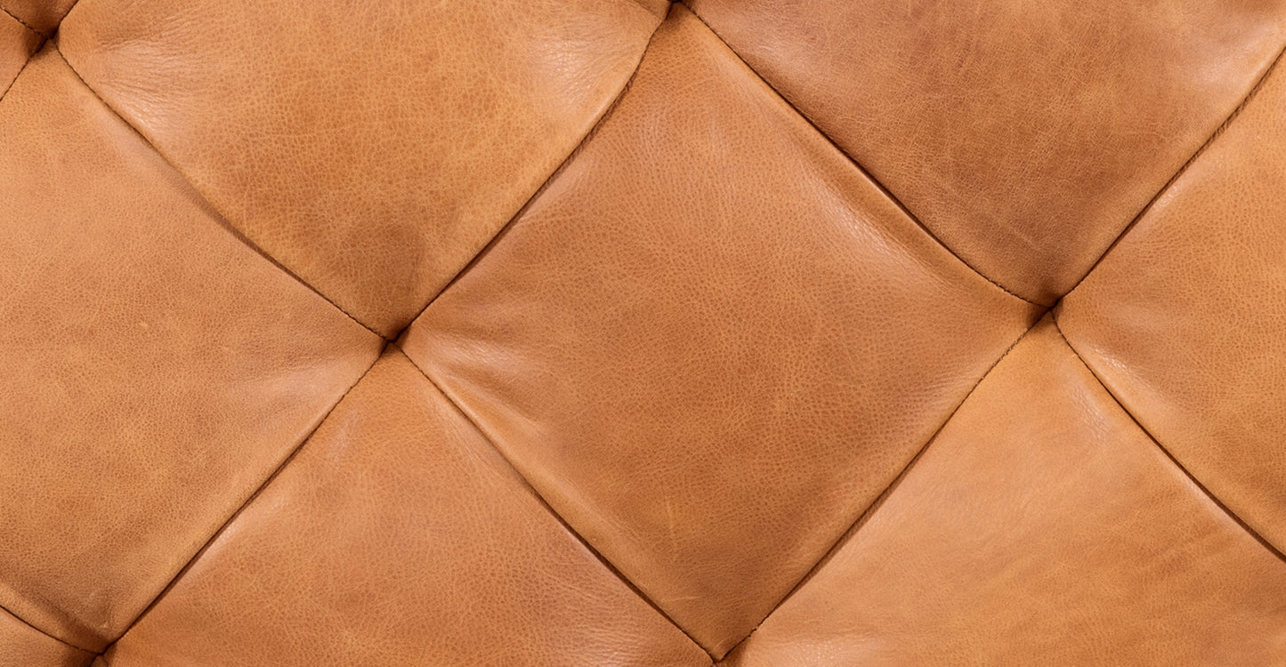 Pouf in pelle di Torino
