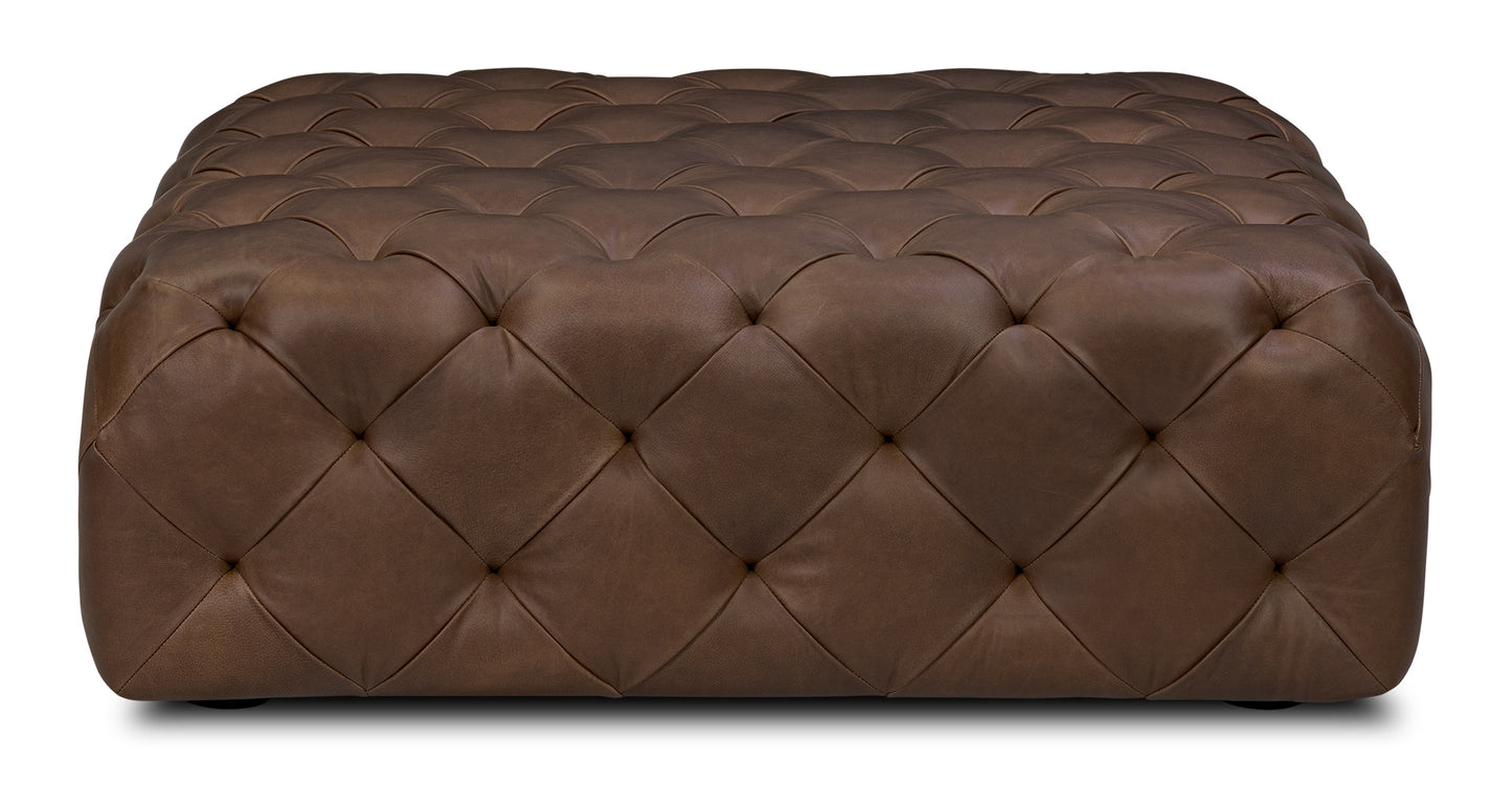 Pouf in pelle di Torino