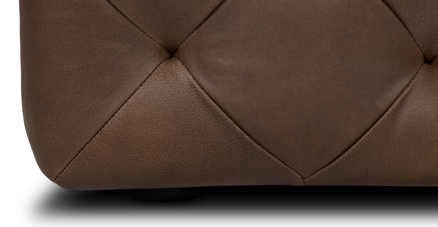 Pouf in pelle di Torino