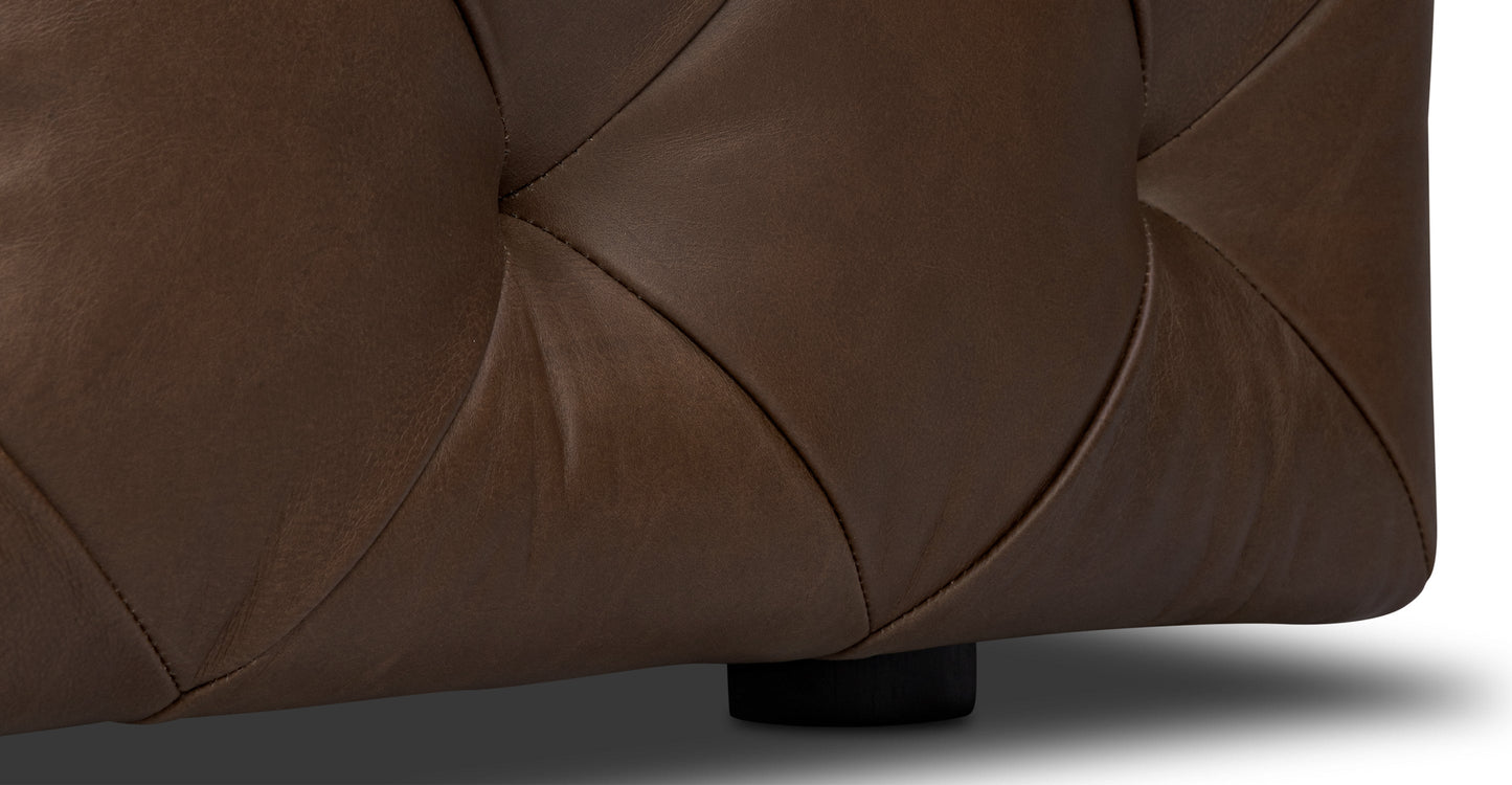 Pouf in pelle di Torino