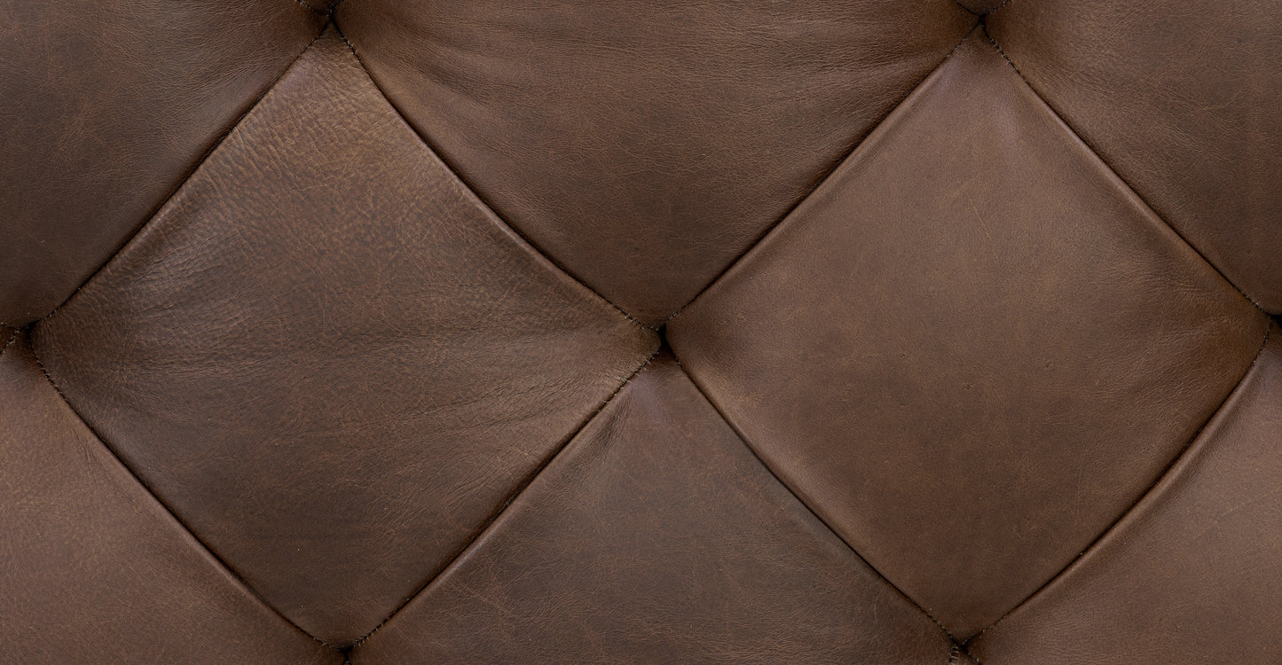 Pouf in pelle di Torino