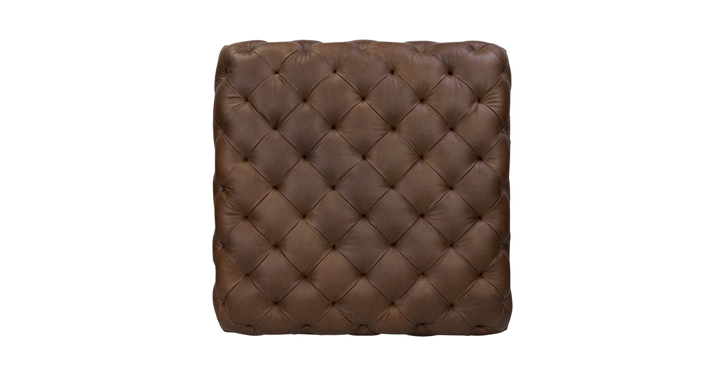 Pouf in pelle di Torino