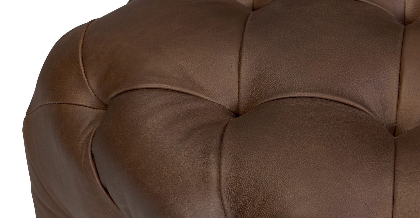 Pouf in pelle di Torino