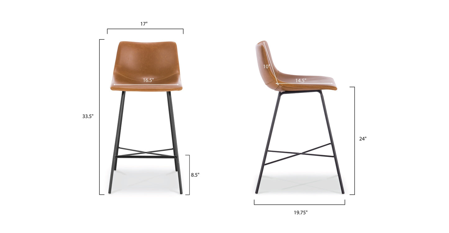 Sgabello da bar Paxton da 24"