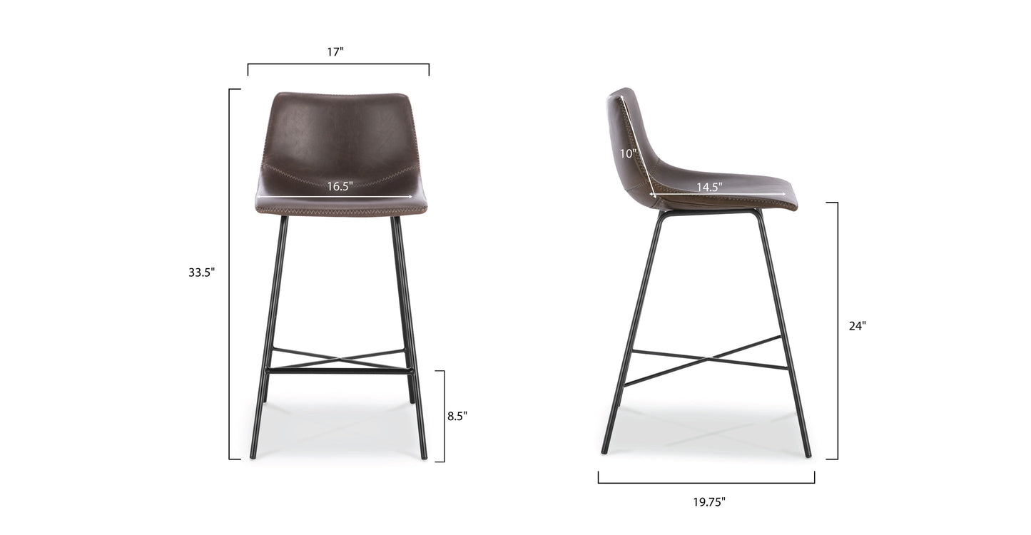 Sgabello da bar Paxton da 24"