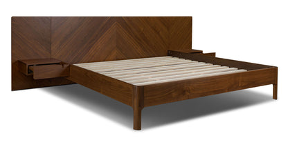 Letto basso Amalfi con comodini