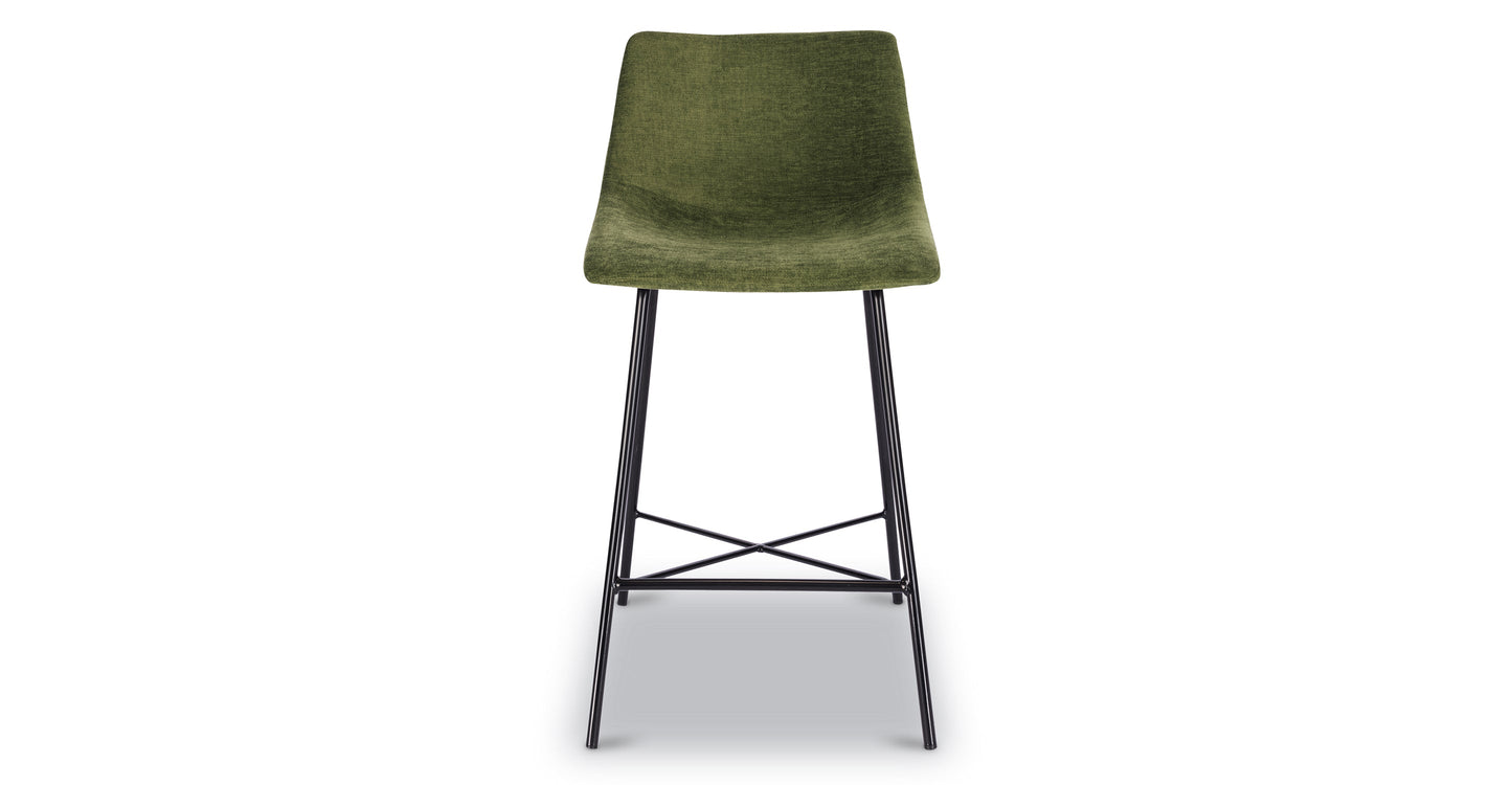 Sgabello da bar in velluto Paxton da 24"