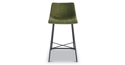 Sgabello da bar in velluto Paxton da 24"