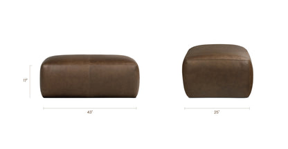 Pouf in pelle Denver