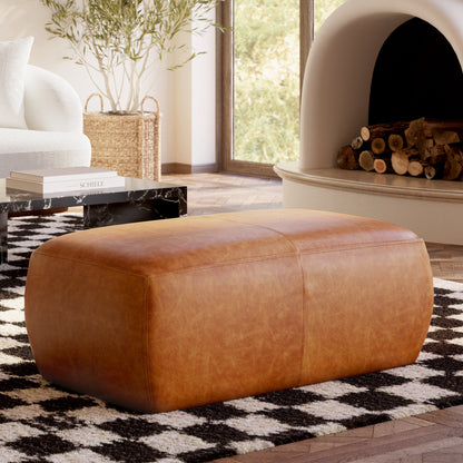 Pouf in pelle Denver