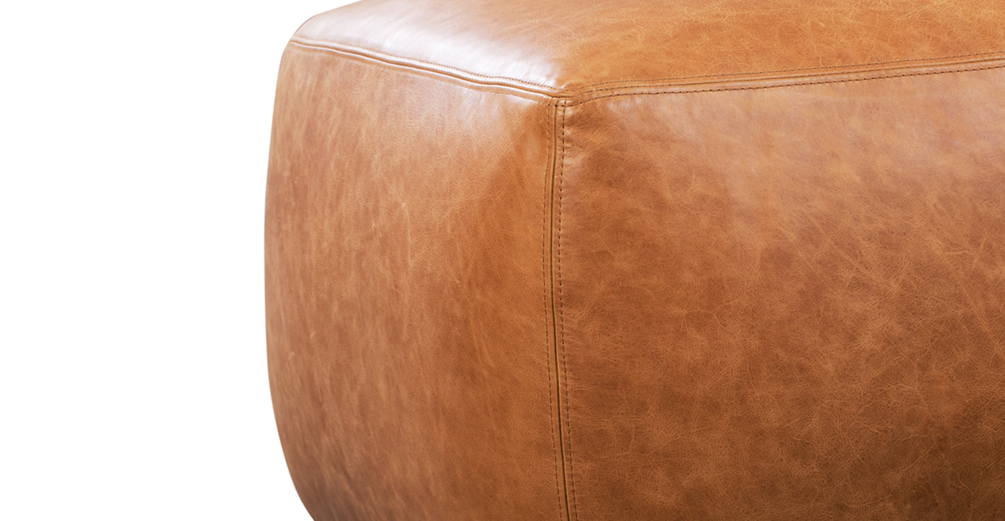 Pouf in pelle Denver