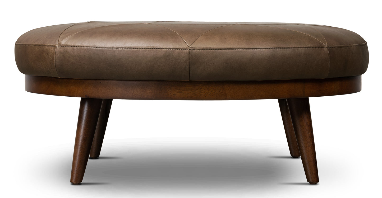 Pouf in pelle Gio
