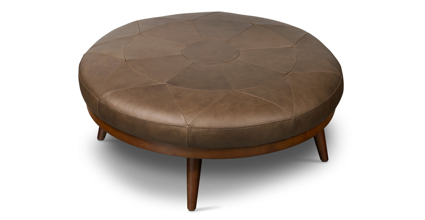 Pouf in pelle Gio