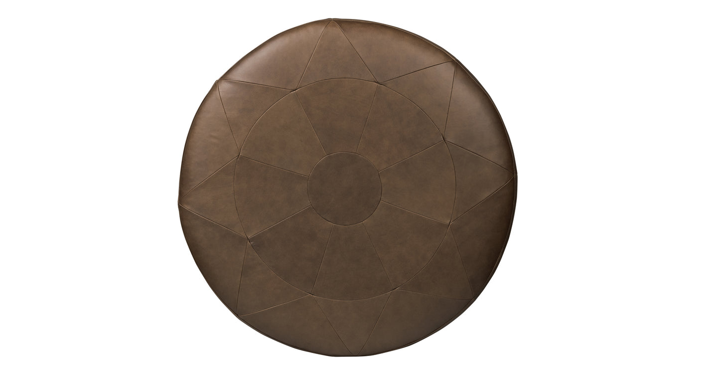 Pouf in pelle Gio