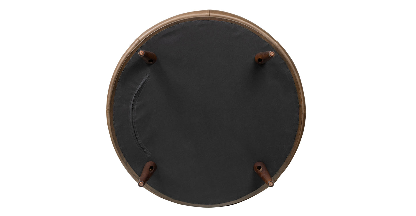 Pouf in pelle Gio