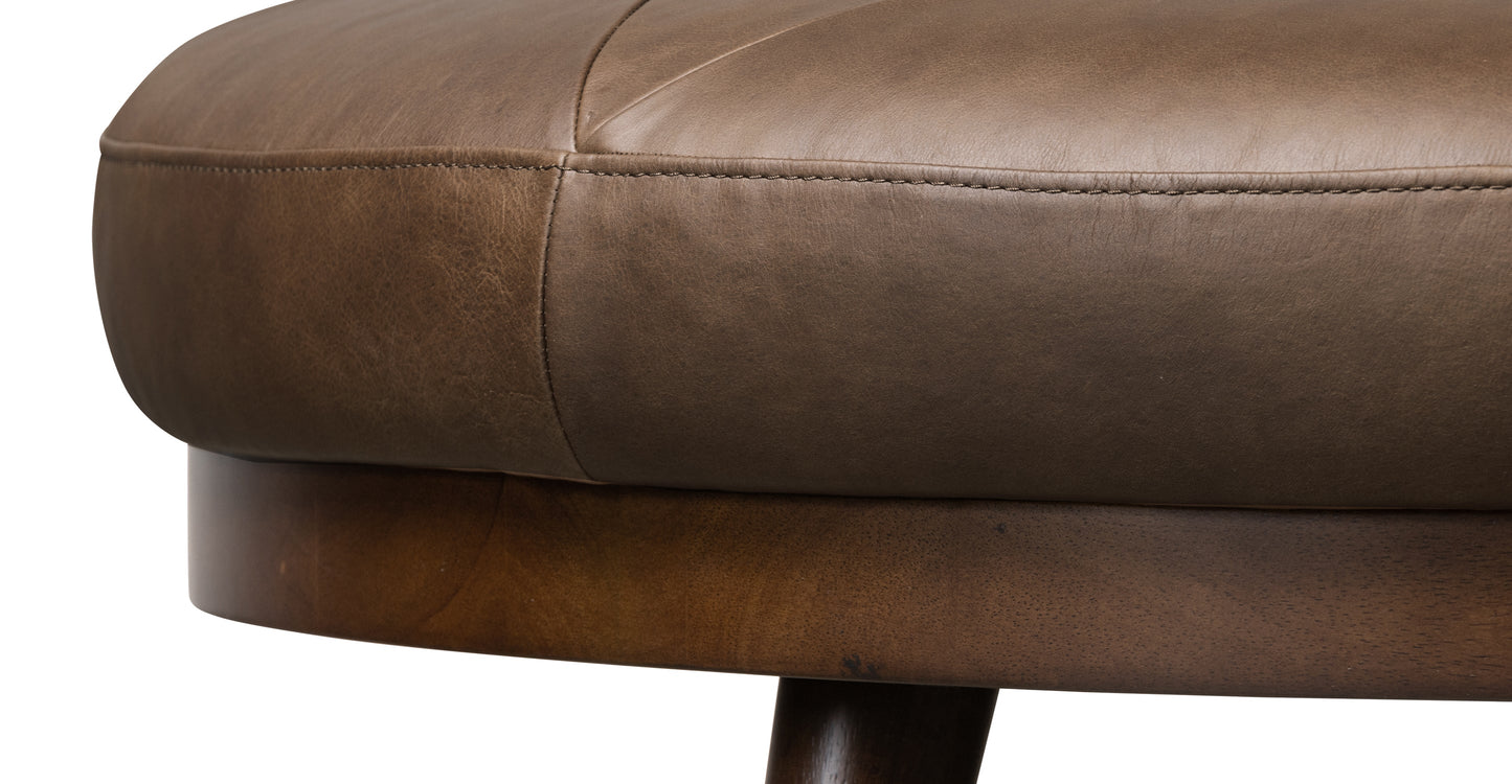 Pouf in pelle Gio