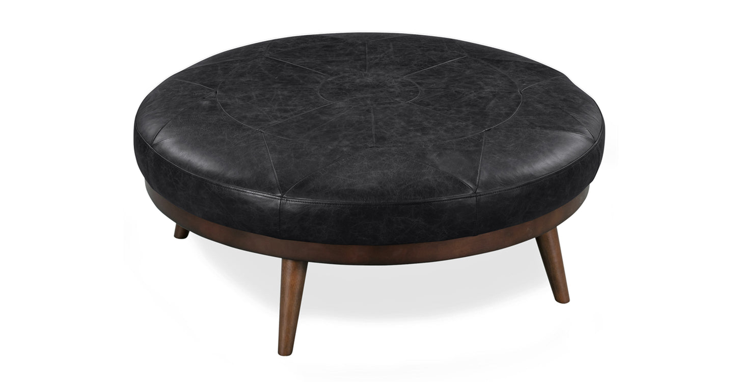 Pouf in pelle Gio