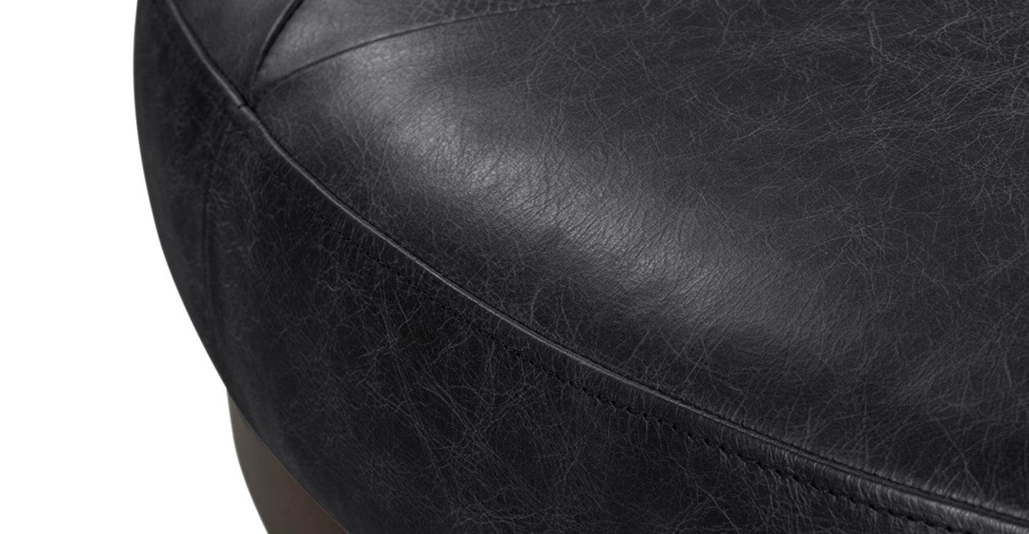 Pouf in pelle Gio