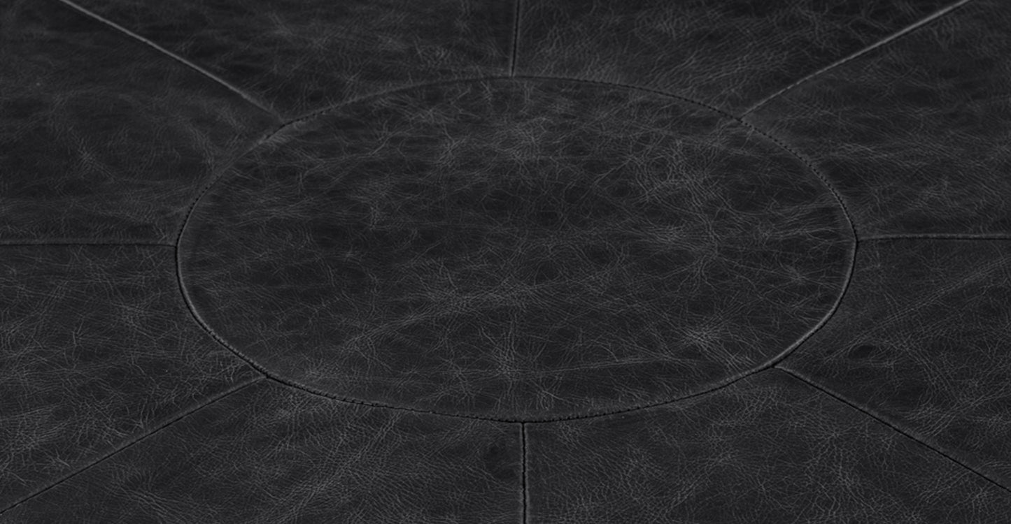 Pouf in pelle Gio