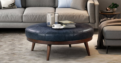 Pouf in pelle Gio