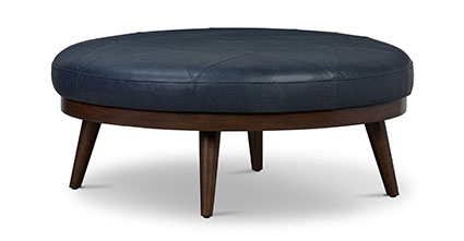 Pouf in pelle Gio