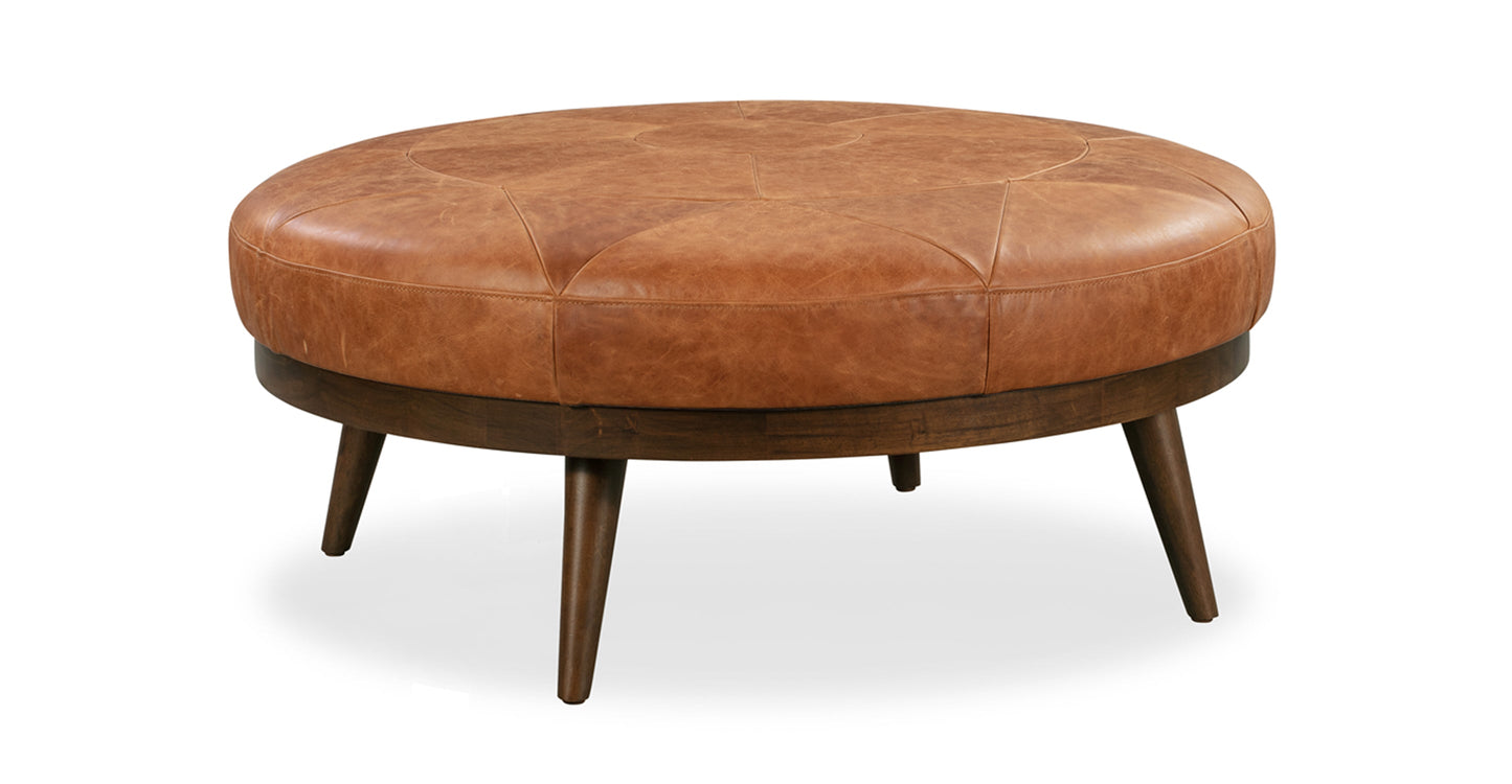 Pouf in pelle Gio