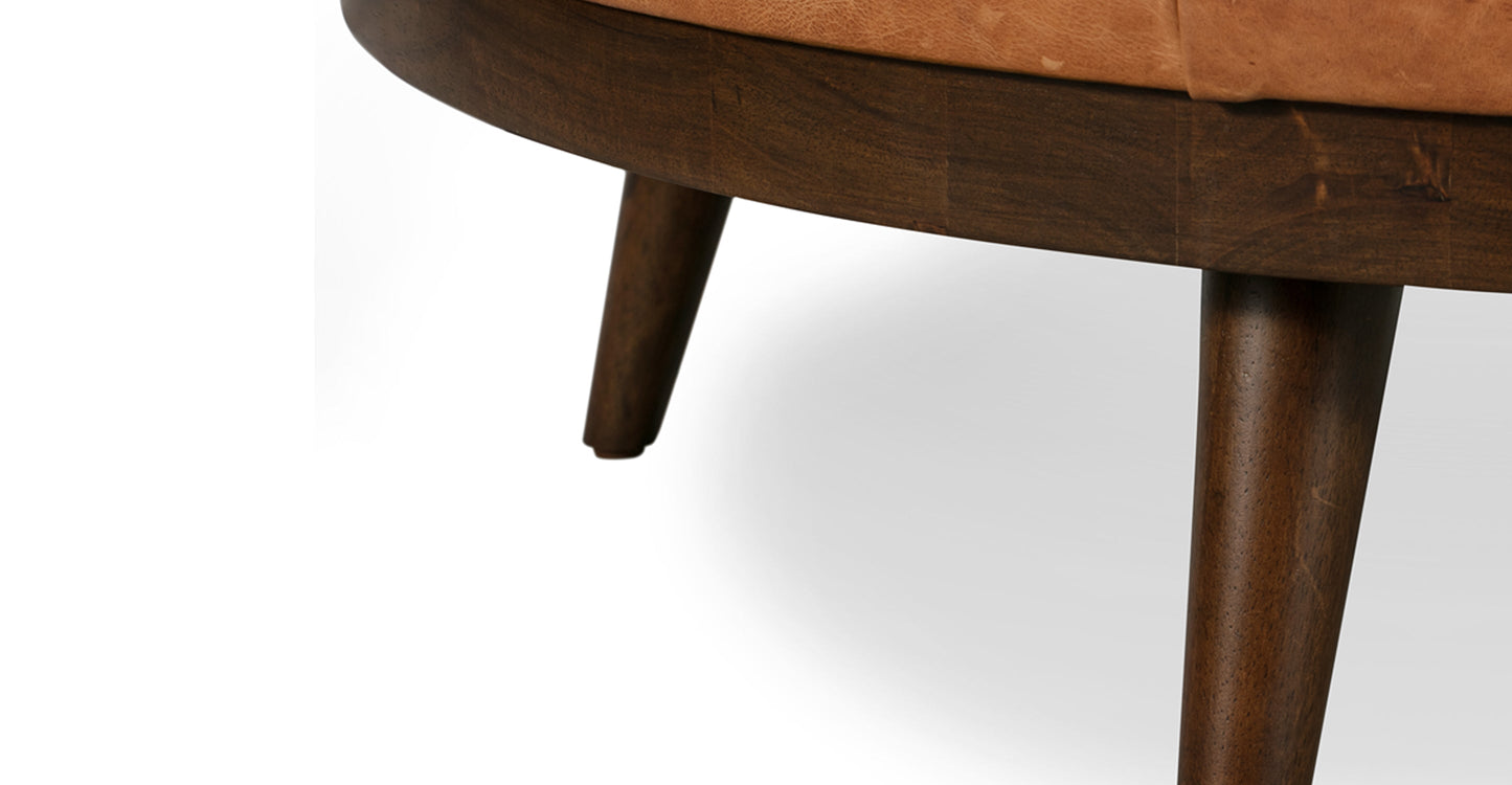 Pouf in pelle Gio
