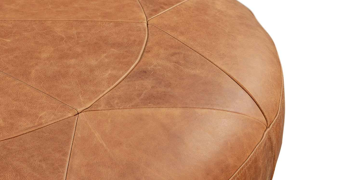 Pouf in pelle Gio
