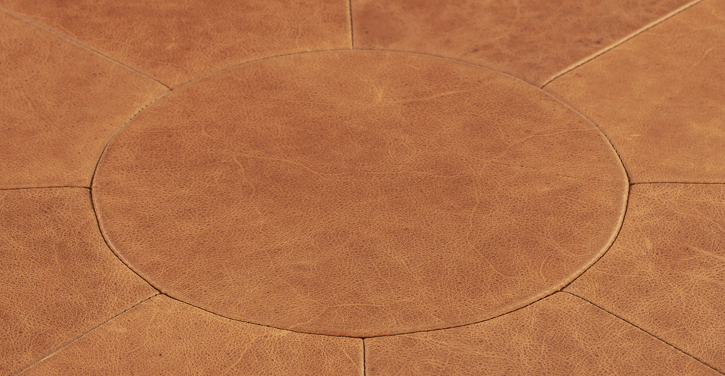 Pouf in pelle Gio