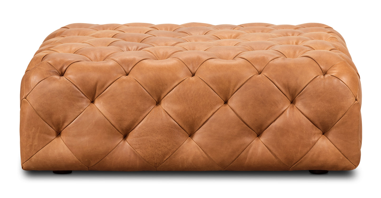 Pouf in pelle di Torino