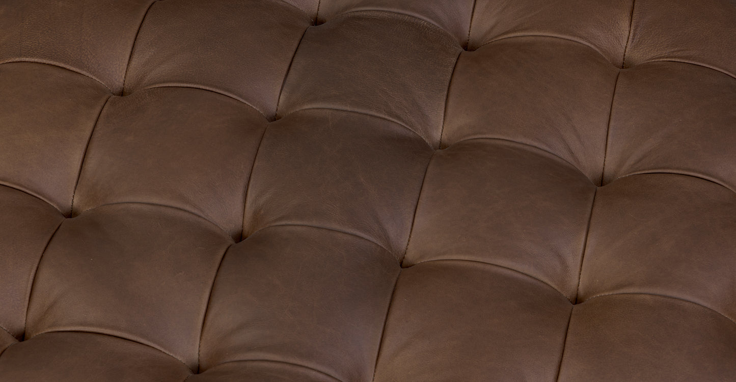 Pouf in pelle di Torino