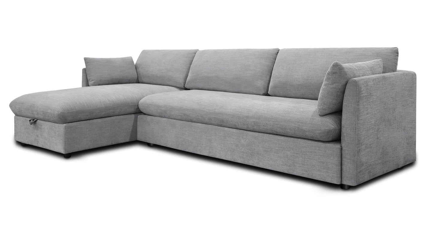 Divano letto componibile Argos con letto rivolto a sinistra