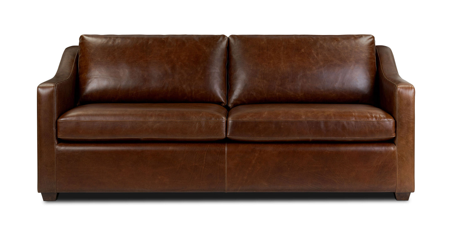 Divano letto trasformabile in pelle Biltmore