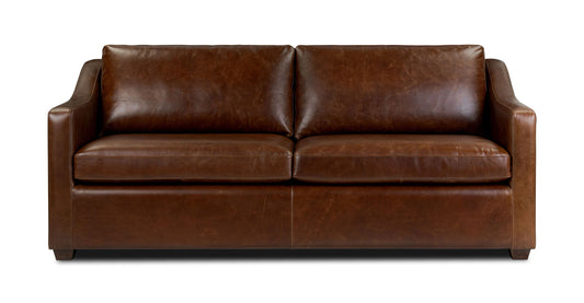 Divano letto trasformabile in pelle Biltmore