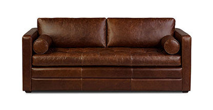 Divano letto trasformabile estraibile in pelle Napa 82