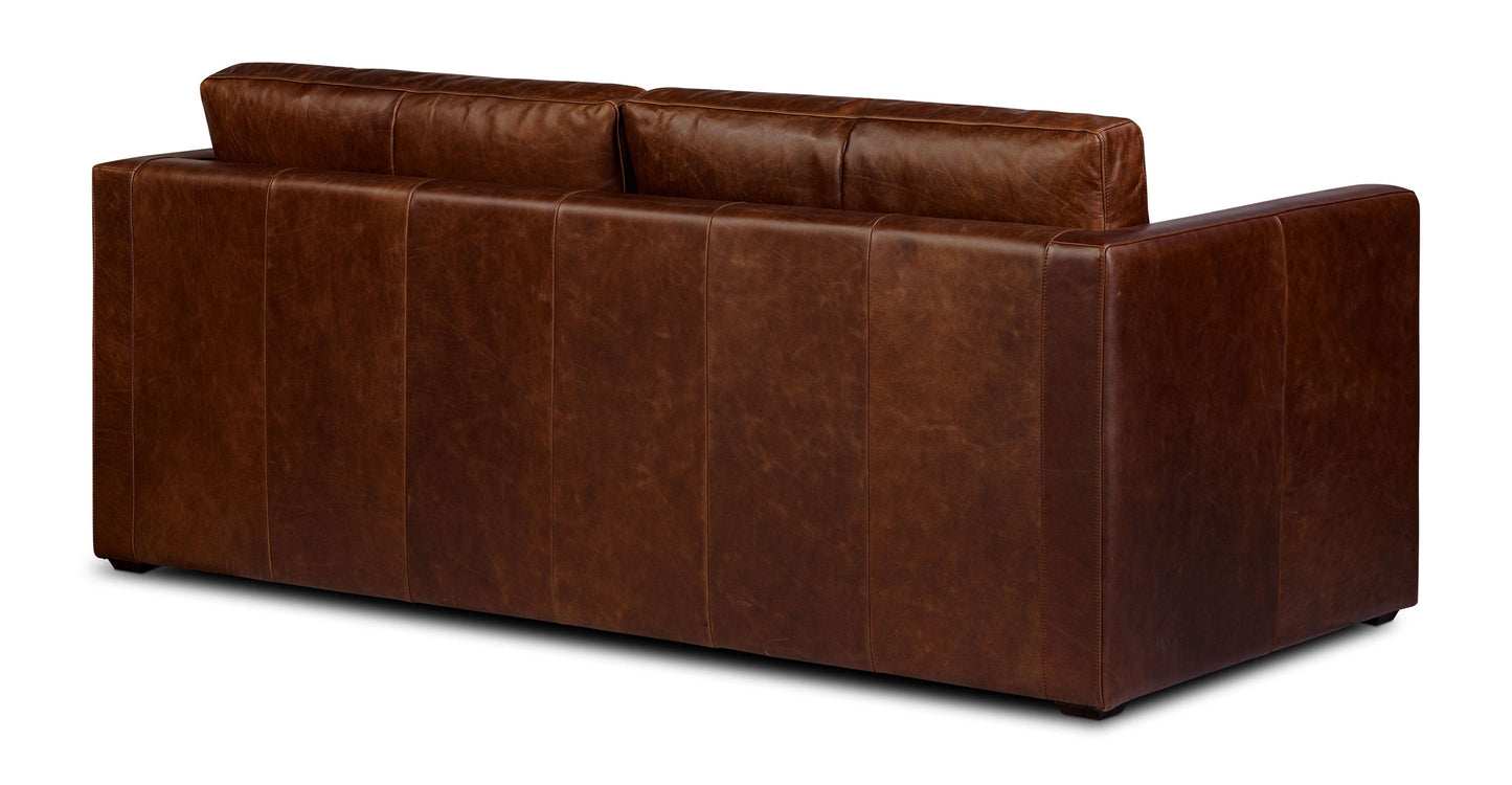 Divano letto trasformabile estraibile in pelle Napa 82