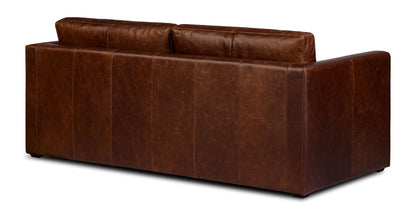 Divano letto trasformabile estraibile in pelle Napa 82