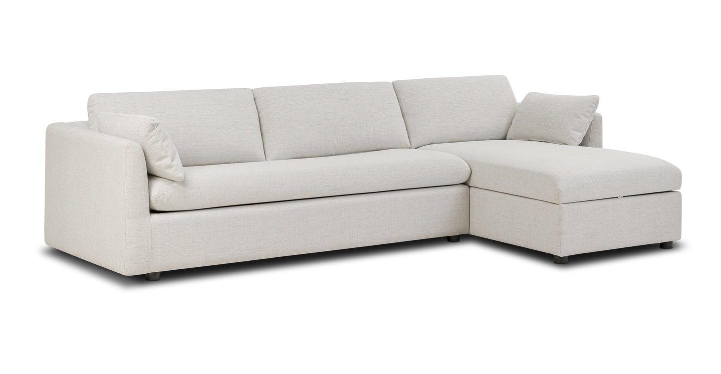 Divano letto componibile Argos con letto a destra