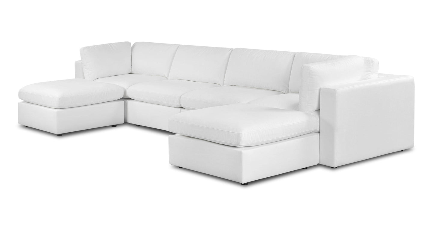 Divano componibile a 6 posti Vari Modular Double Chaise
