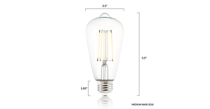 Lampadina a filamento LED Aquella ST21 Shape