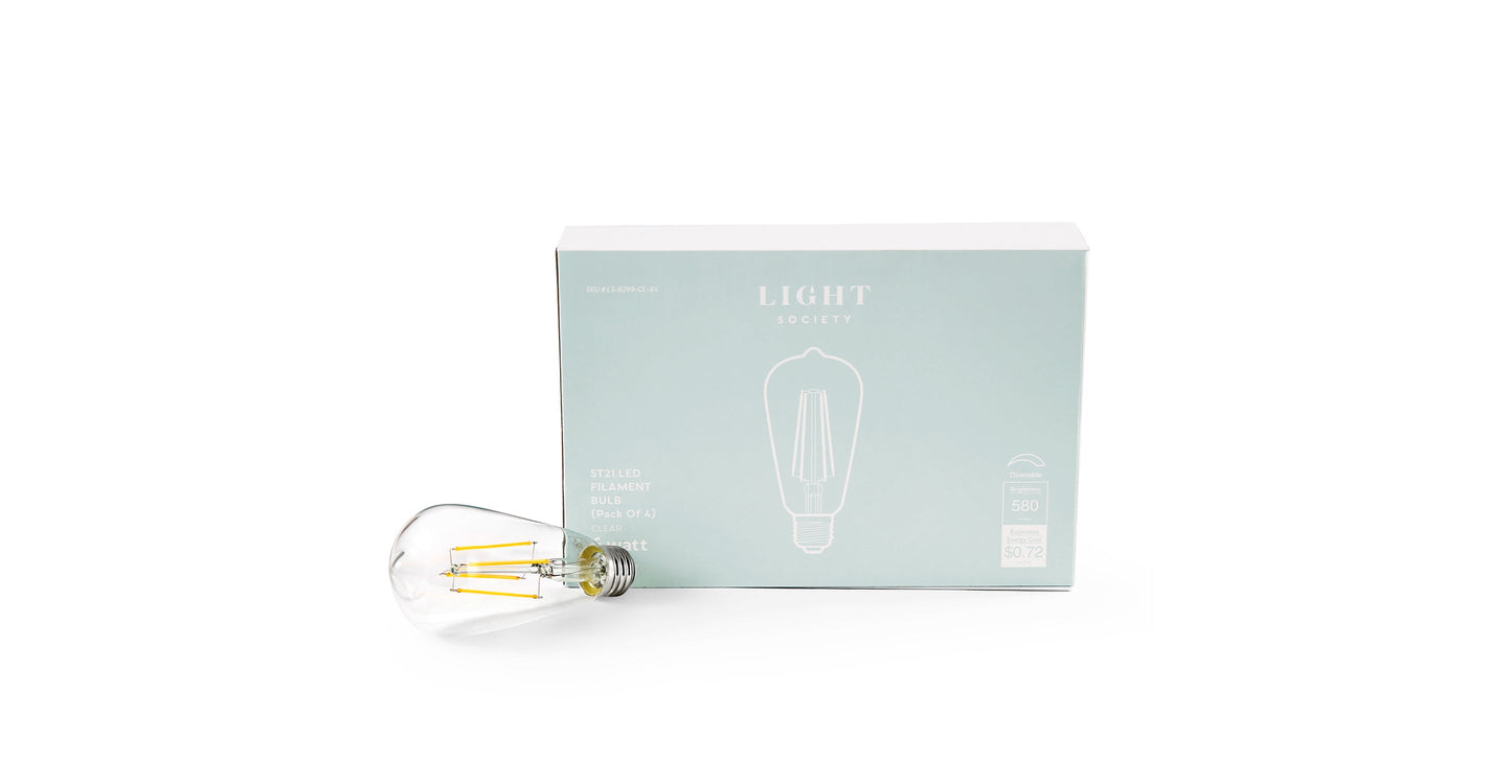 Lampadina a filamento LED Aquella ST21 Shape