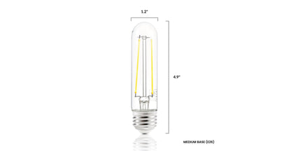 Lampadine a filamento LED trasparenti Sovana T10 / 4.9