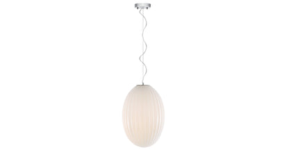 Lampada a sospensione in vetro Opal 12